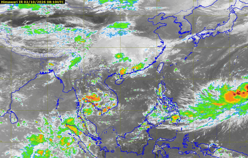 Thai Meteorological Department satellite loop, Southeast Asia
